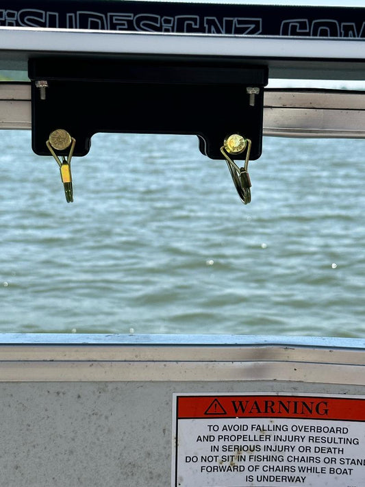 Fat Fish Designz Pontoon Rail Mount for Cutting Board (cutting board sold separately)