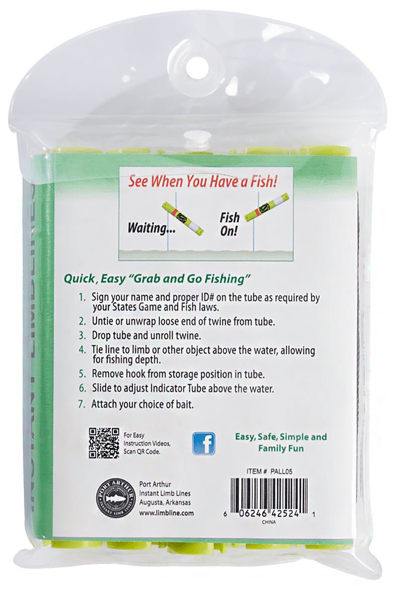 Port Arthur Instant Limb Lines 5 - Pack Auto Fishing Device - Angler's Pro Tackle & Outdoors