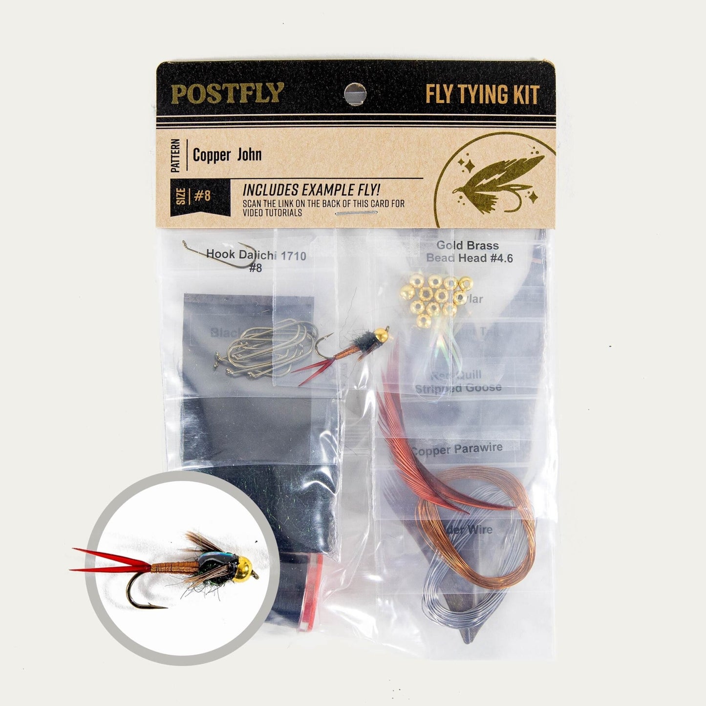 Postfly Fly Tying Kit | Copper John 12 - Angler's Pro Tackle & Outdoors