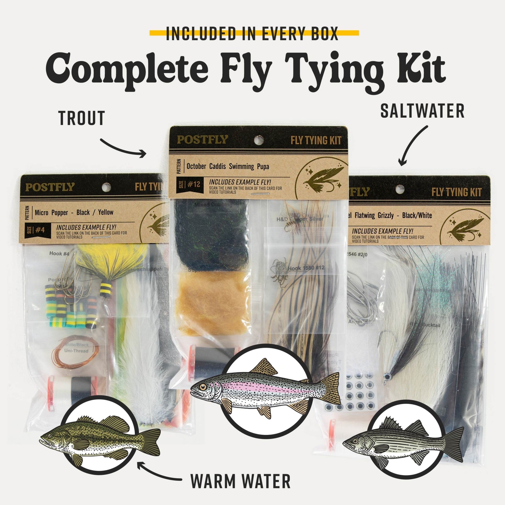 Postfly Saltwater Fly Tying Kit Box - Angler's Pro Tackle & Outdoors