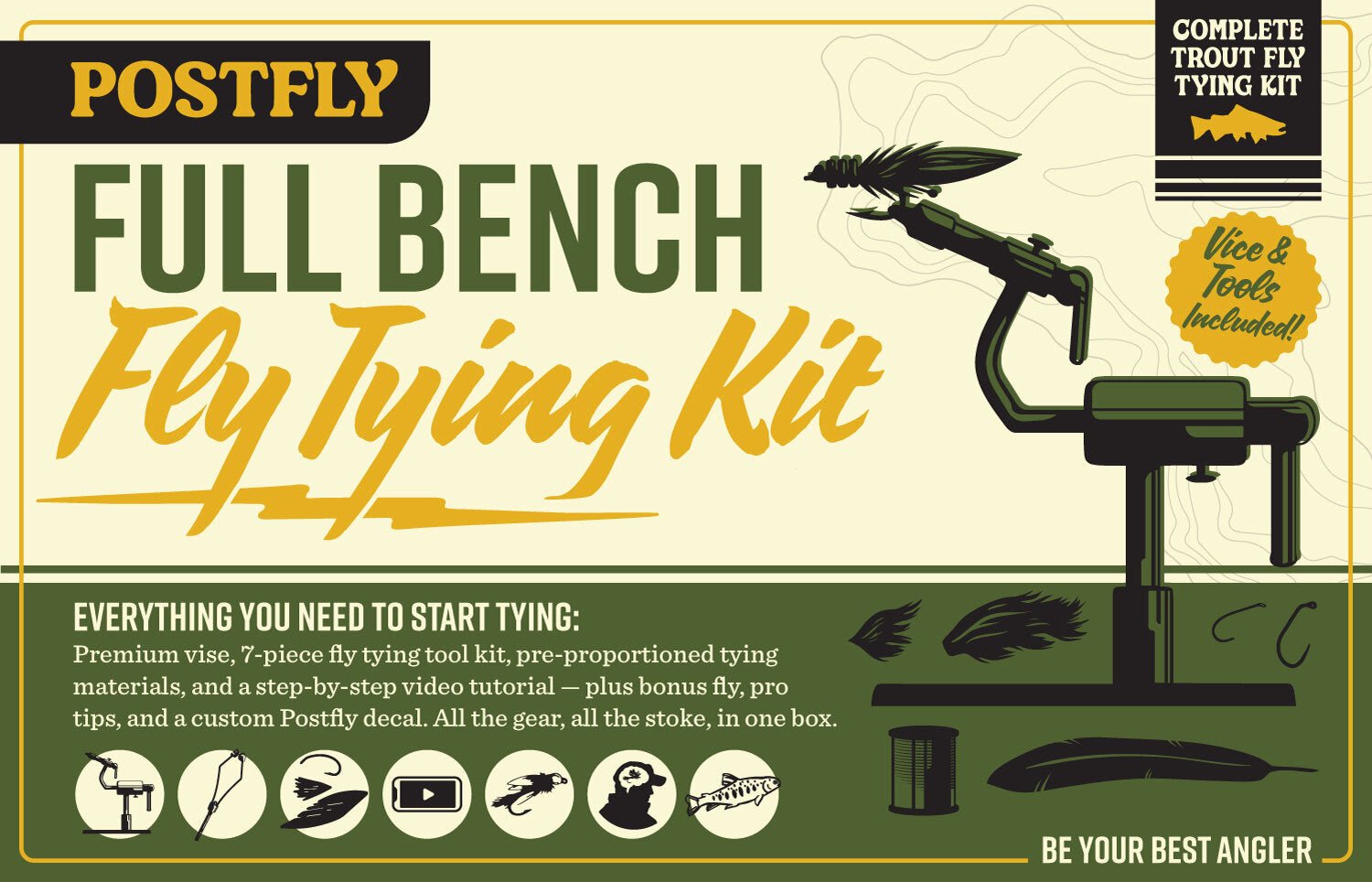 Postfly Trout Fly Tying Kit Box - Angler's Pro Tackle & Outdoors