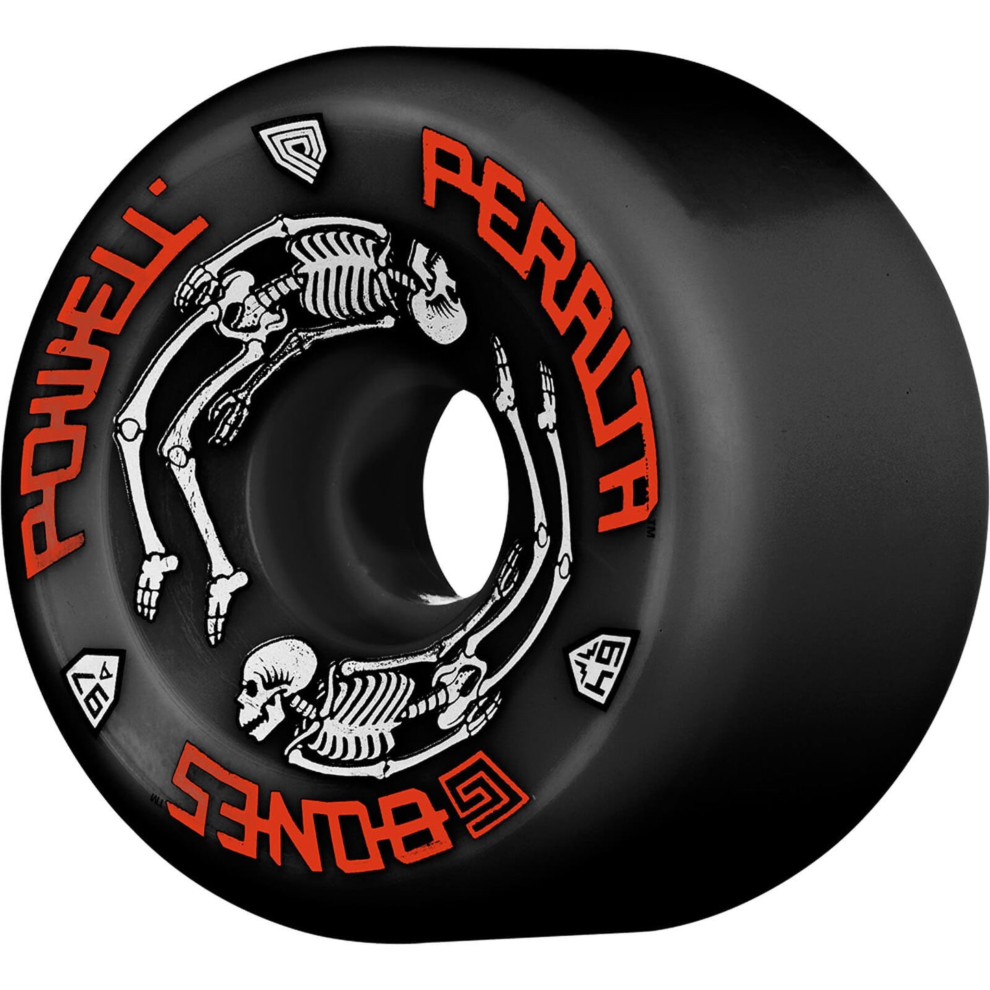 Powell Peralta Wheels G - Bones 64mm 97a - Black (Set of 4) - Angler's Pro Tackle & Outdoors