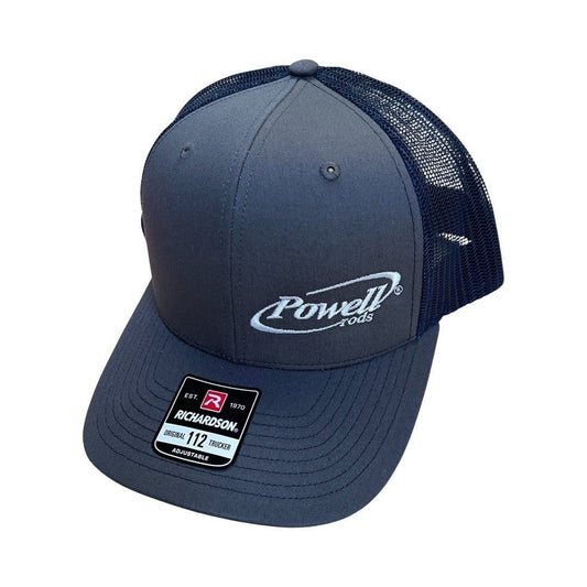 Powell Rods - Snap Back Gray / Navy Hat - Angler's Pro Tackle & Outdoors