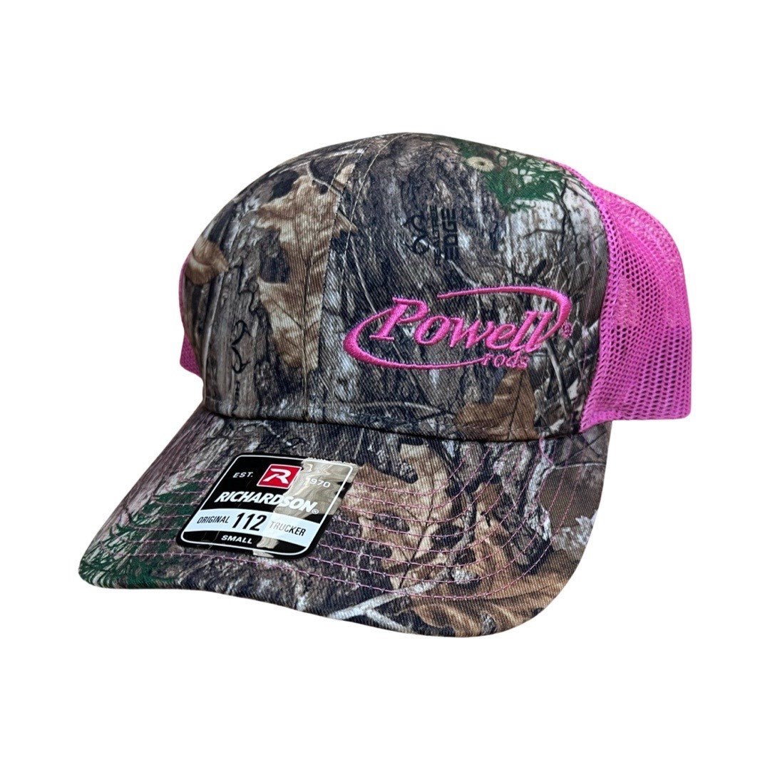 Powell Rods - Snap Back Pink/Camo Hat - Angler's Pro Tackle & Outdoors