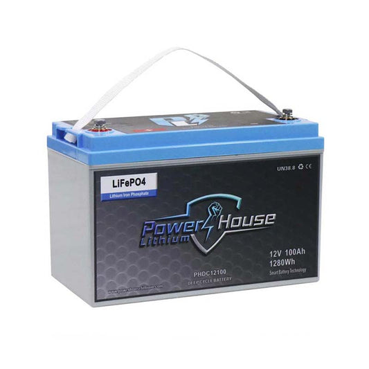 PowerHouse Lithium 12V 100Ah Deep Cycle Battery - Angler's Pro Tackle & Outdoors