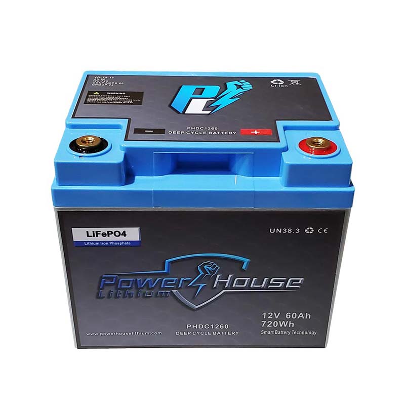 PowerHouse Lithium 12V 60Ah Deep Cycle Battery - Angler's Pro Tackle & Outdoors