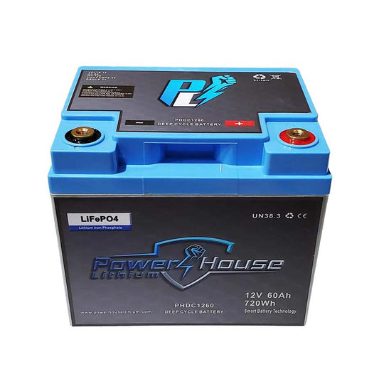 PowerHouse Lithium 12V 60Ah Deep Cycle Battery - Angler's Pro Tackle & Outdoors