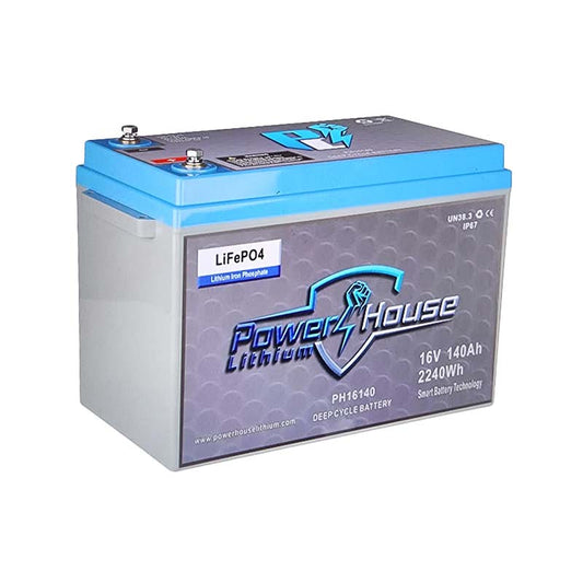 PowerHouse Lithium 16V 140Ah Deep Cycle Battery (5 to 8 devices) - Angler's Pro Tackle & Outdoors