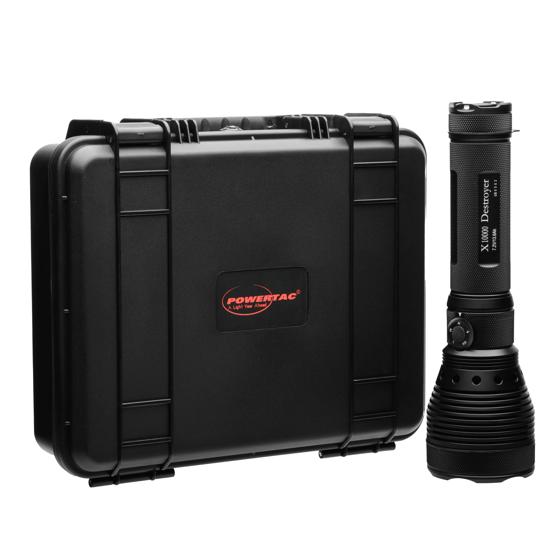 Powertac Destroyer - X10K - G2 - 9,500 Lumen Search & Rescue Light - Angler's Pro Tackle & Outdoors