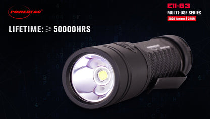 Powertac E11 - Gen3 2020 Lumen Rechargeable EDC Flashlight - New Product - Angler's Pro Tackle & Outdoors