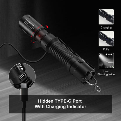 Powertac E3R Nova - 820 Lumen Rechargeable Flashlight - Angler's Pro Tackle & Outdoors