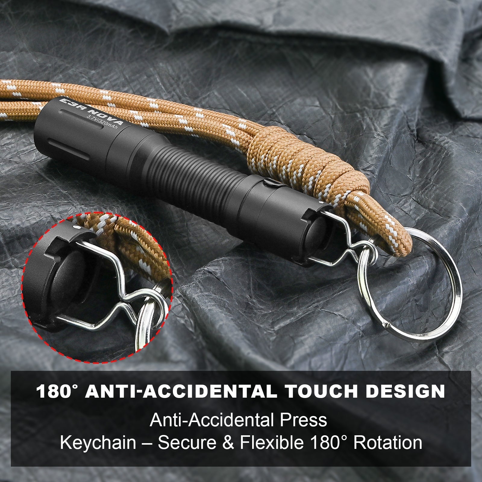 Powertac E3R Nova - 820 Lumen Rechargeable Flashlight - Angler's Pro Tackle & Outdoors