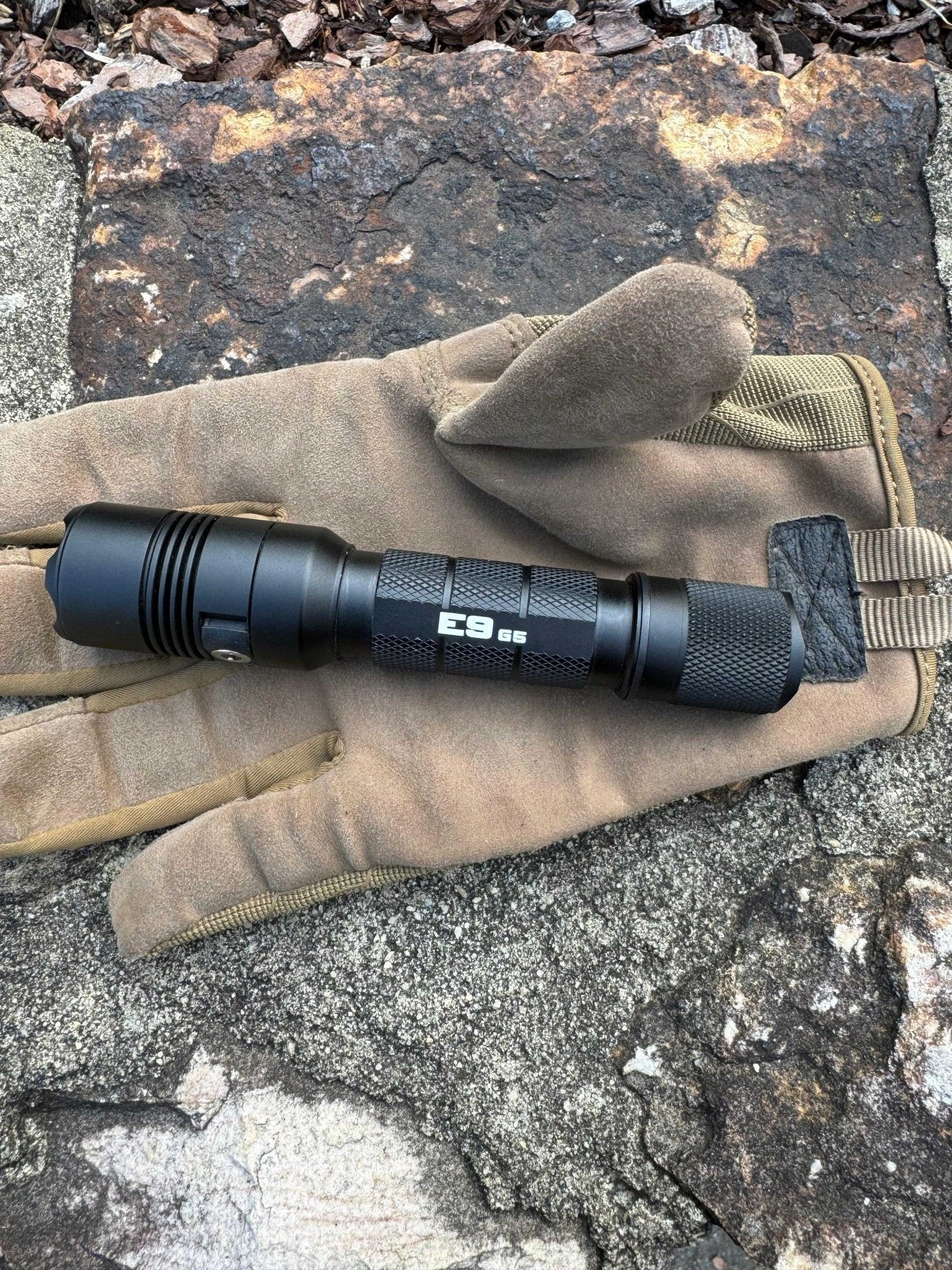 Powertac - E9 GEN5 Long Throw - 3,000 Lumen Tactical EDC Flashlight - Angler's Pro Tackle & Outdoors