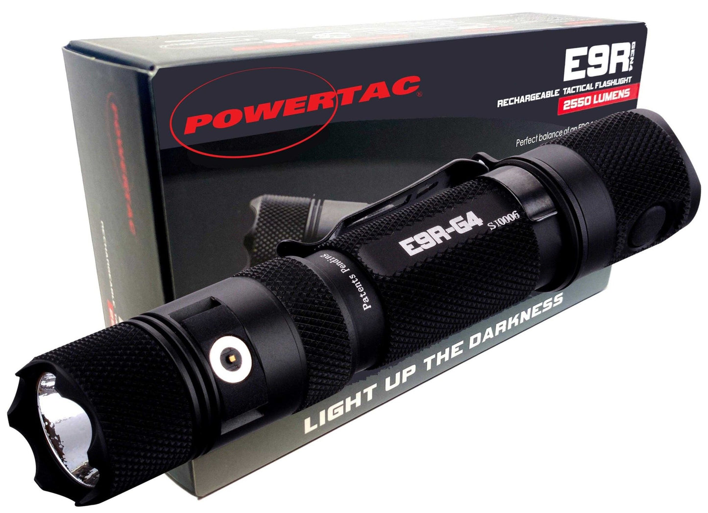 Powertac - E9R GEN4 - 2,550 Lumen Tactical EDC Flashlight - Angler's Pro Tackle & Outdoors