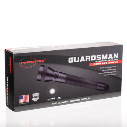 Powertac - Guardsman - 3,000 Lumen Patrol Flashlight - Angler's Pro Tackle & Outdoors