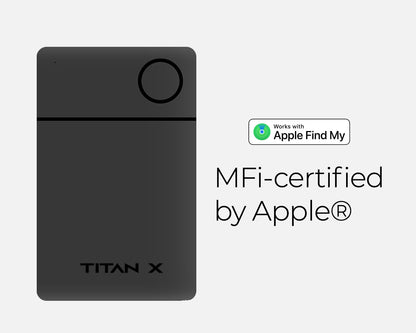 TITAN X Finder Card I Wallet Tracker I iOS