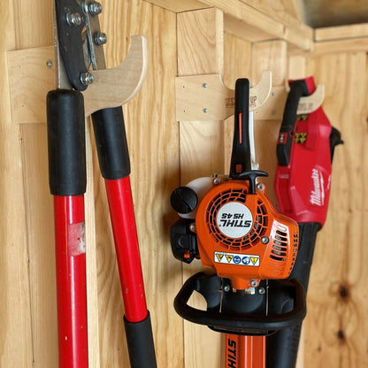 HangThis Up - Practical Shed Kit   Large quantity Garden Tool Racks and Misc Storage Hooks