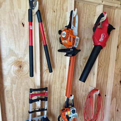 HangThis Up - Practical Shed Kit   Large quantity Garden Tool Racks and Misc Storage Hooks
