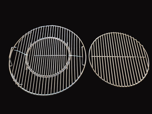 Hunsaker Vortex Smokers Premium stainless grate for 22 kettle package (grate with pop out center and stainless charcoal grate)