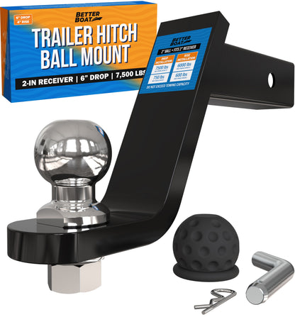 Better Boat - Trailer Hitch Ball Mount 2"