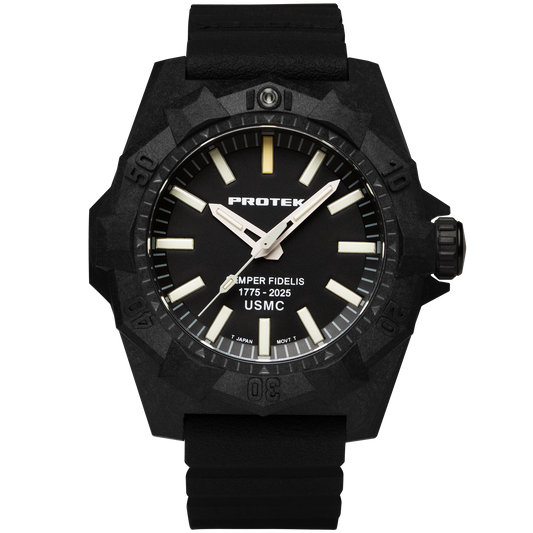 ProTek Watches Model PT4101SF USMC Carbon Dive