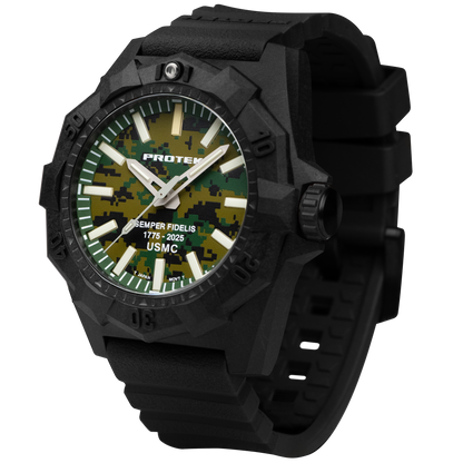 ProTek Watches Model PT4105SFC USMC Carbon Dive