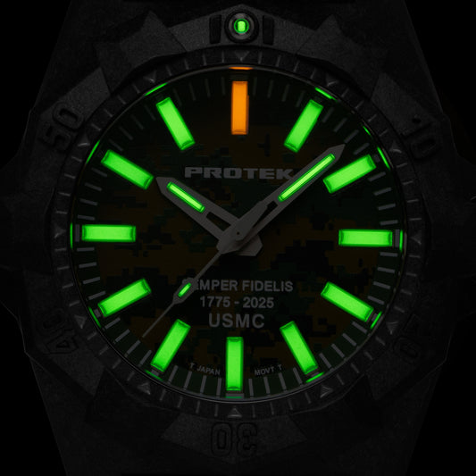 ProTek Watches Model PT4105SFC USMC Carbon Dive