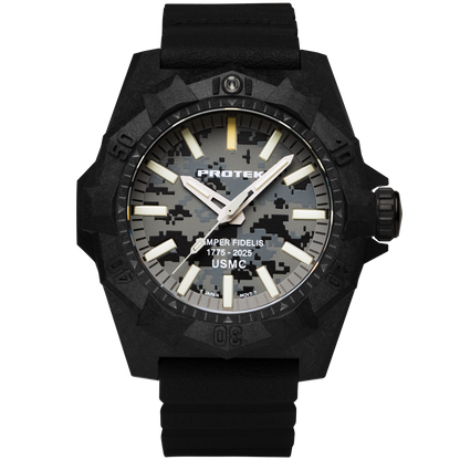 ProTek Watches Model PT4109SFC USMC Carbon Dive