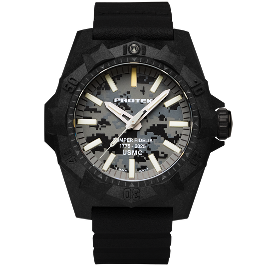 ProTek Watches Model PT4109SFC USMC Carbon Dive