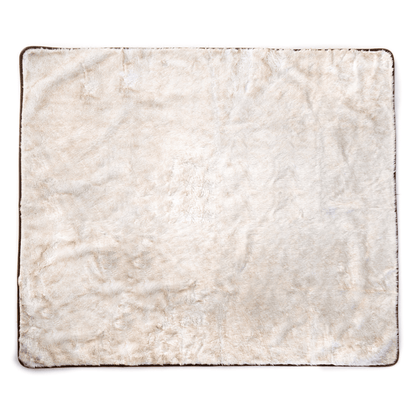 PupProtector™ Short Fur Waterproof Throw Blanket - White with Brown Accents - Angler's Pro Tackle & Outdoors