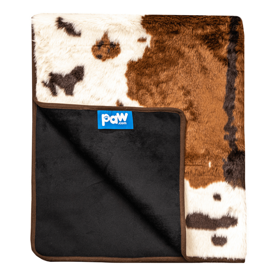 PupProtector™ Waterproof Throw Blanket - Brown Faux Cowhide - Angler's Pro Tackle & Outdoors