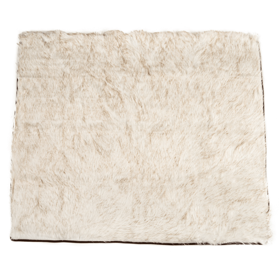 PupProtector™ Waterproof Throw Blanket - White with Brown Accents - Angler's Pro Tackle & Outdoors