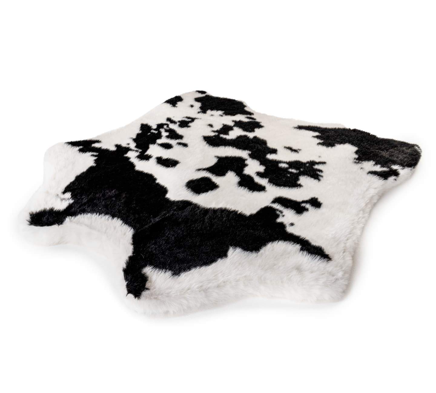 PupRug™ Animal Print Memory Foam Dog Bed - Black Faux Cowhide - Angler's Pro Tackle & Outdoors