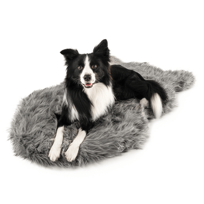 PupRug by Paw.com™ Faux Fur Orthopedic Dog Bed - Curve Charcoal Grey - Angler's Pro Tackle & Outdoors