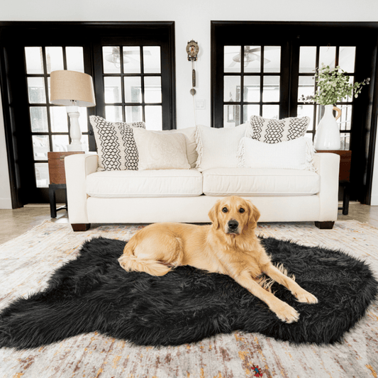 PupRug by Paw.com™ Faux Fur Orthopedic Dog Bed - Curve Midnight Black - Angler's Pro Tackle & Outdoors