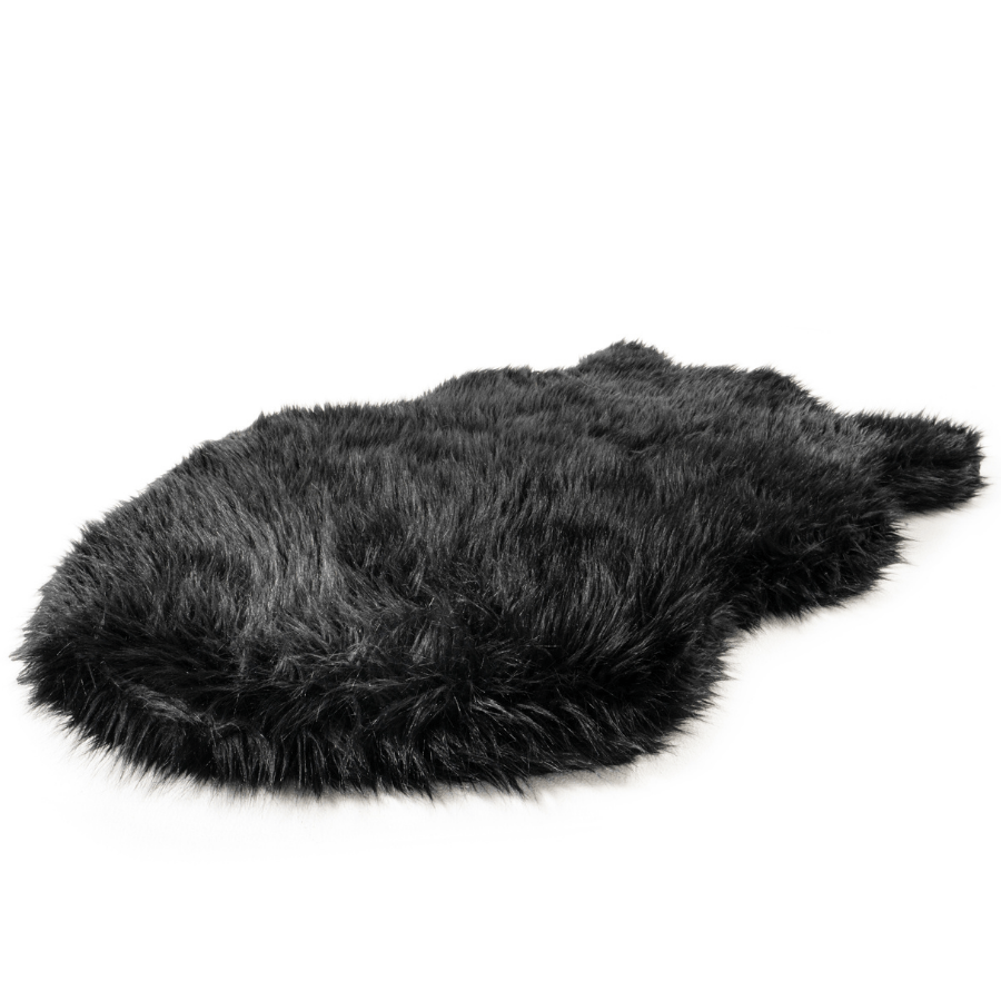 PupRug by Paw.com™ Faux Fur Orthopedic Dog Bed - Curve Midnight Black - Angler's Pro Tackle & Outdoors