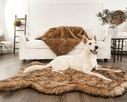 PupRug by Paw.com™ Faux Fur Orthopedic Dog Bed - Curve Sable Tan - Angler's Pro Tackle & Outdoors