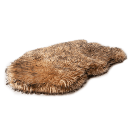 PupRug by Paw.com™ Faux Fur Orthopedic Dog Bed - Curve Sable Tan - Angler's Pro Tackle & Outdoors