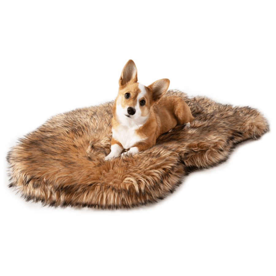 PupRug by Paw.com™ Faux Fur Orthopedic Dog Bed - Curve Sable Tan - Angler's Pro Tackle & Outdoors