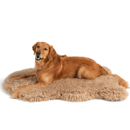 PupRug™ Luxe Faux Fur Orthopedic Dog Bed - Plush Sheep Tan - Angler's Pro Tackle & Outdoors