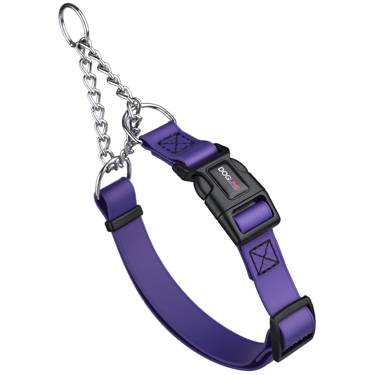 Dogline Biothane Adjustable Martingale Collar with Quick Release Buckle