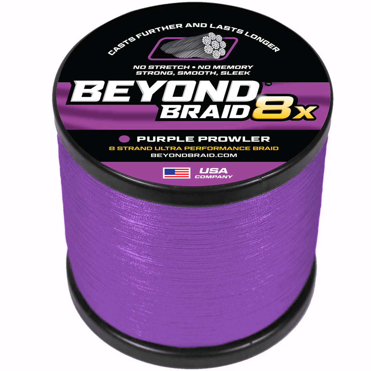 Beyond Braid Purple Prowler 8X - No Fade - Ultra Performance 8 Strand