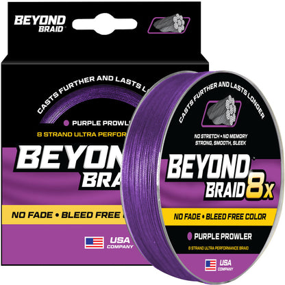 Beyond Braid Purple Prowler 8X - No Fade - Ultra Performance 8 Strand