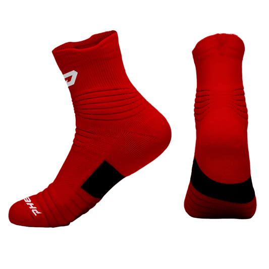 Quantum Knit Lite Quarter Performance Socks - Red - Angler's Pro Tackle & Outdoors