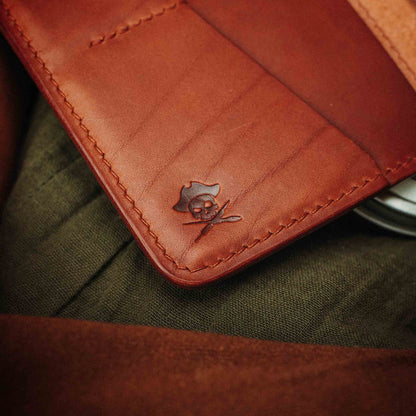 Pirate Goods Passport Travel Wallet - Quartermaster v2 | Leather Velcro Organizer | Field Notes Holder