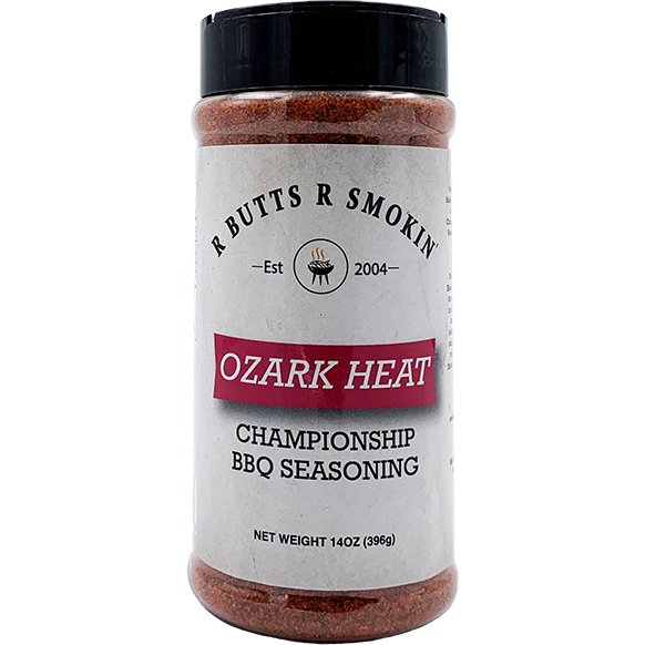 R Butts R Smokin' Ozark Heat Championship BBQ Seasoning 14 oz. - Angler's Pro Tackle & Outdoors