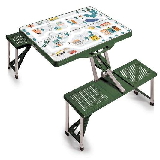 Picnic Time Picnic Table Portable Folding Table with Seats