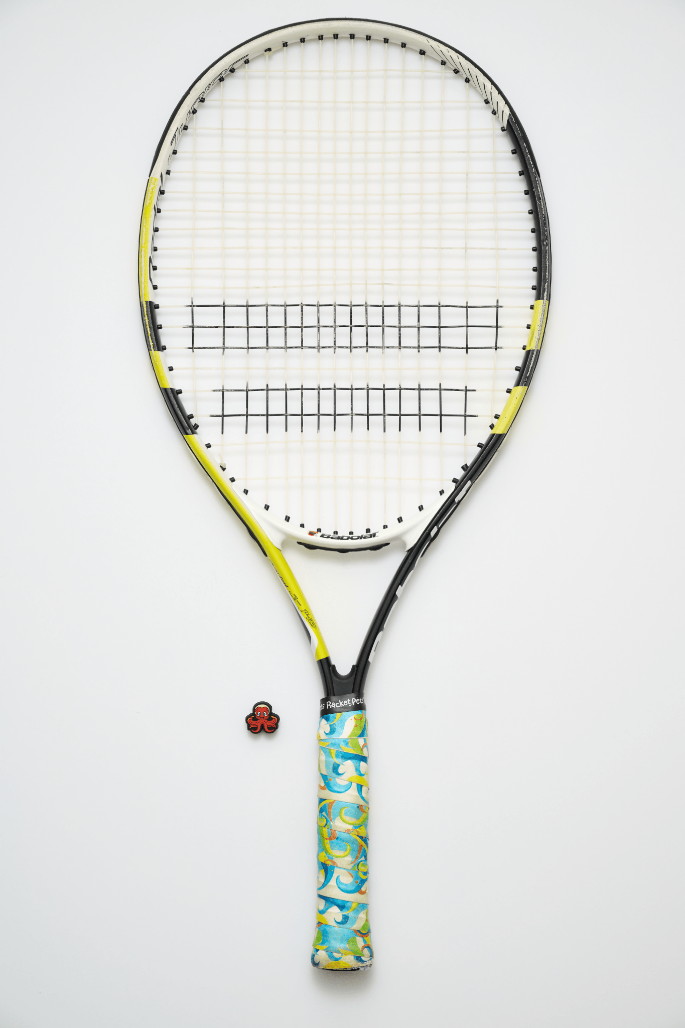 Racket Pets Octopus Tennis Overgrip Tape and Matching Shock Absorbing Dampener for Tennis Racket - Angler's Pro Tackle & Outdoors