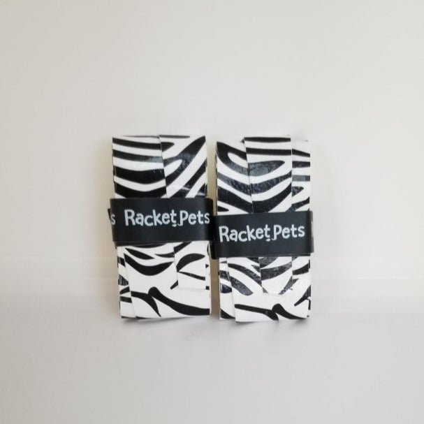 Racket Pets Overgrip Tape for Tennis Racket - Black/White Zebra (pack of 2) - Angler's Pro Tackle & Outdoors