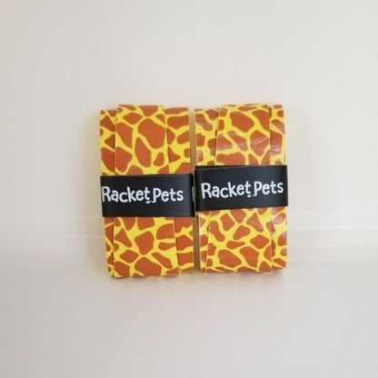 Racket Pets Overgrip Tape for Tennis Racket - Orange Giraffe (pack of 2) - Angler's Pro Tackle & Outdoors